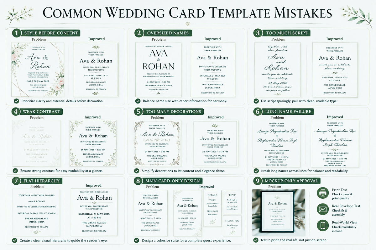 Wedding Card Template Ideas For Beautiful Printable Invitations Preview9 Common Wedding Card Template Mistakes 1