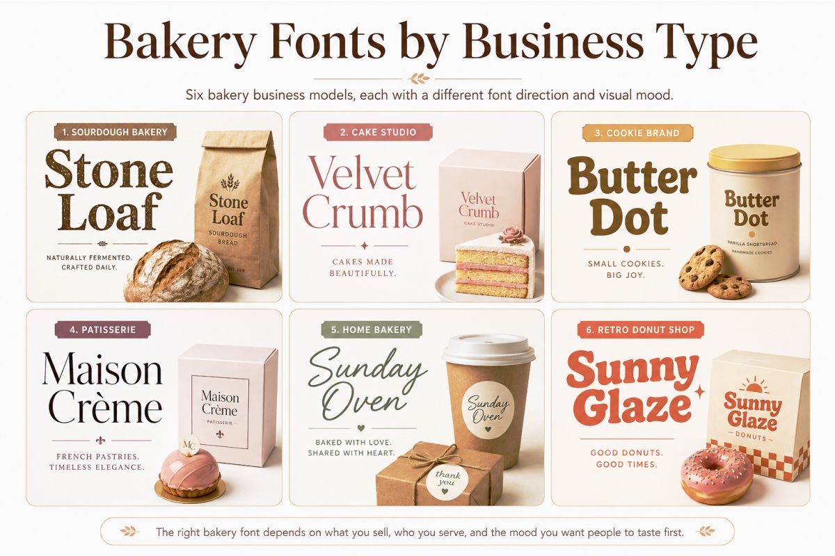 Bakery Fonts by Business Type
