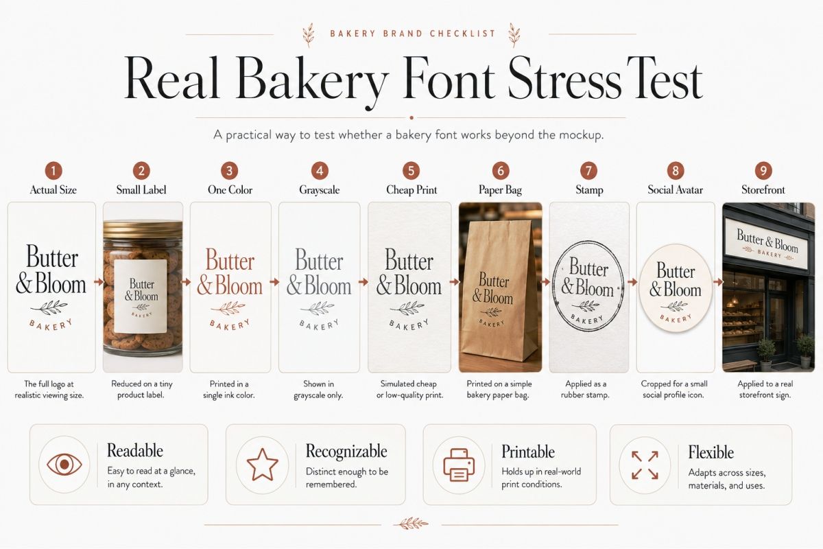 Real Bakery Font Stress Test