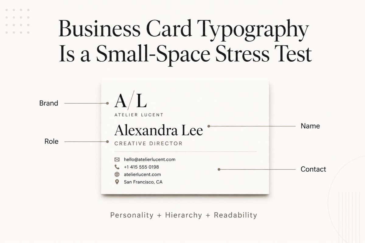 Business Card Typography Tips For Strong First Impressions 1