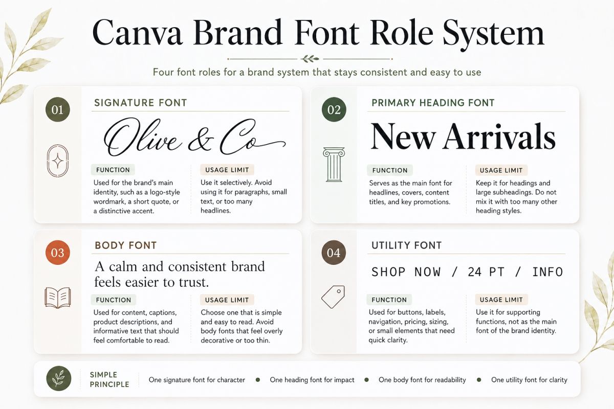 Canva Brand Kit Fonts How To Keep Your Visual Identity Consistent Preview2 Canva Brand Font Role System
