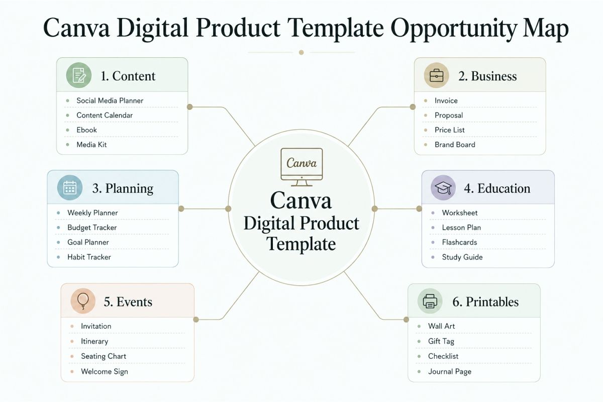 Canva Digital Product Template Opportunity Map
