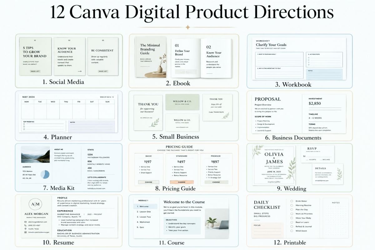 12 Canva Digital Product Directions