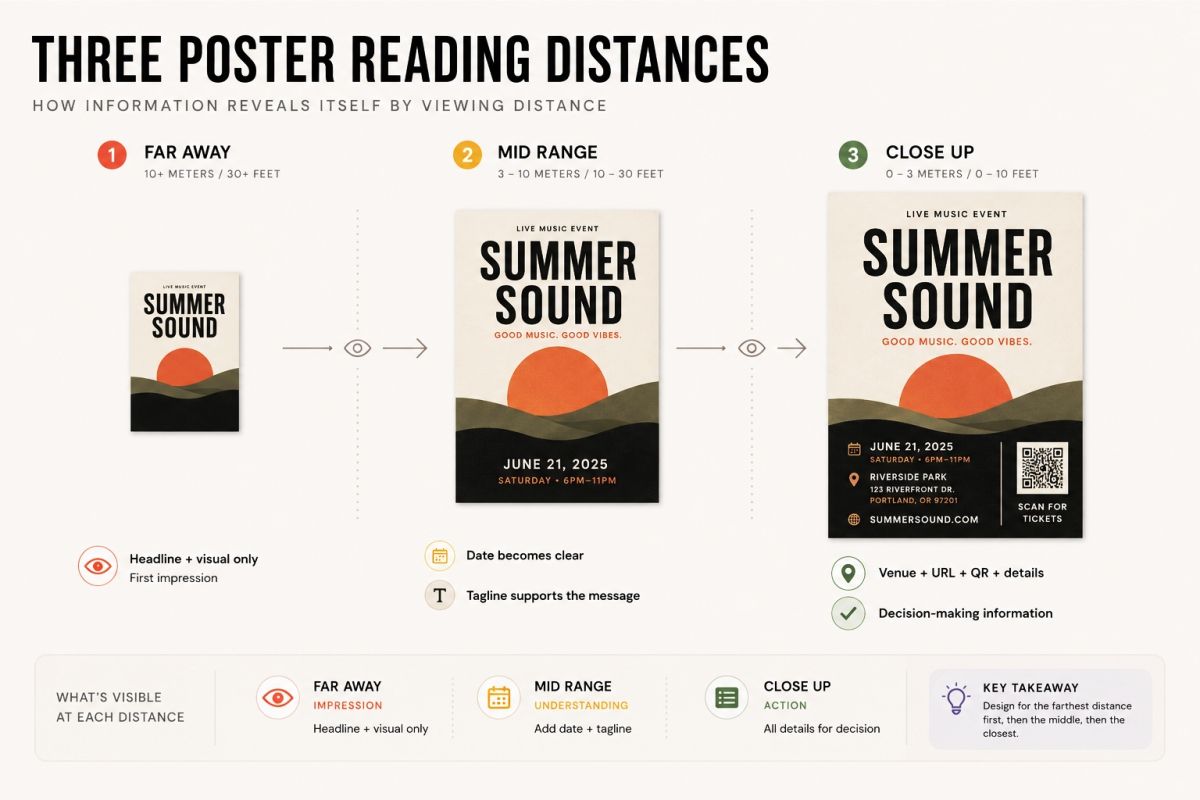Three Poster Reading Distances