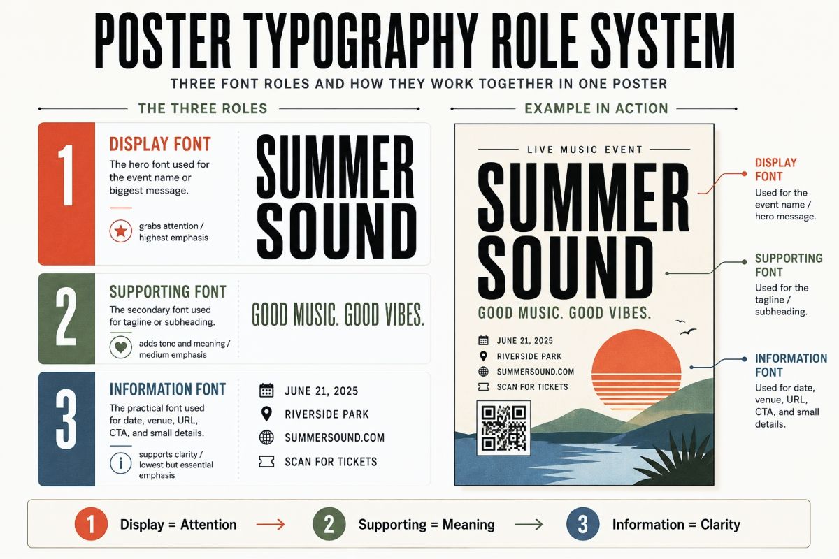 Poster Typography Role System