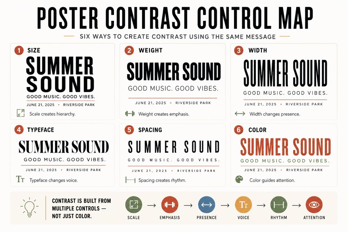 Poster Contrast Control Map