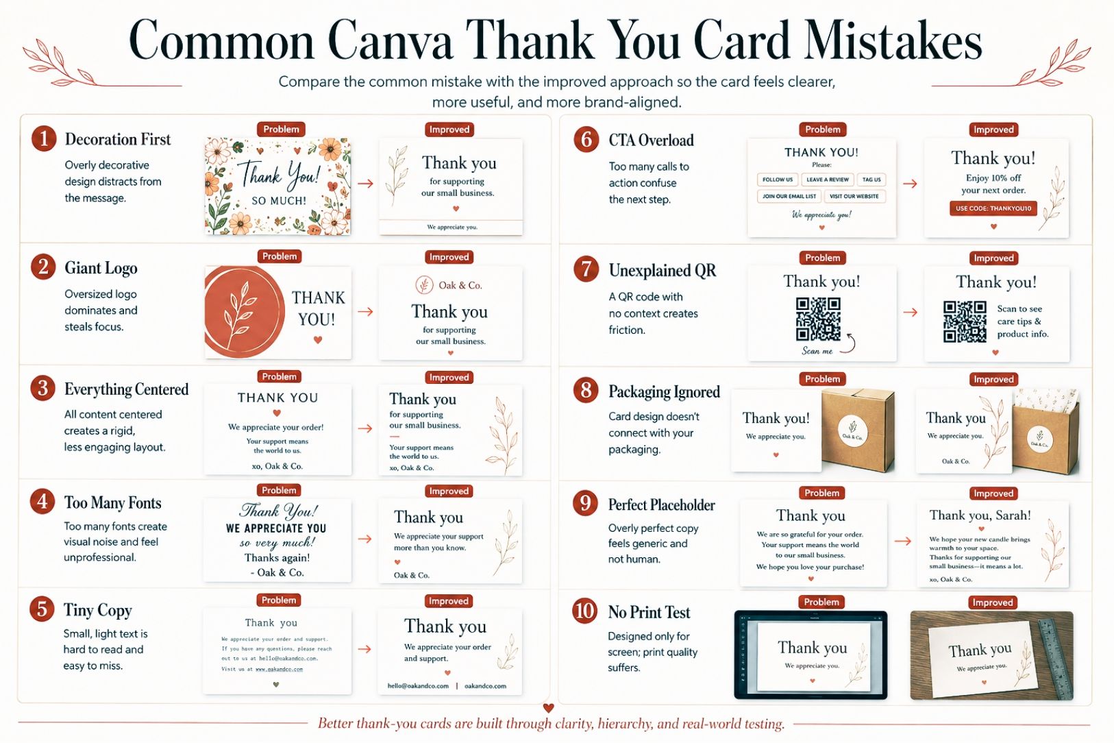 Common Canva Thank You Card Mistakes