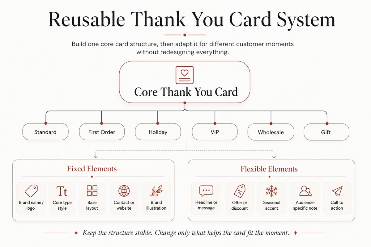 Turn One Canva Thank You Card Into a Reusable System