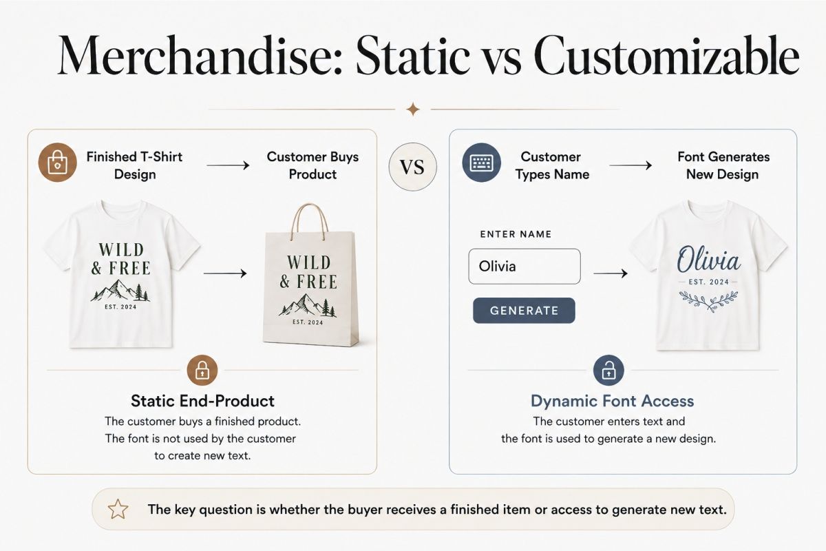 Commercial Font Usage Guide For Logos Merch Websites And Client Work 3