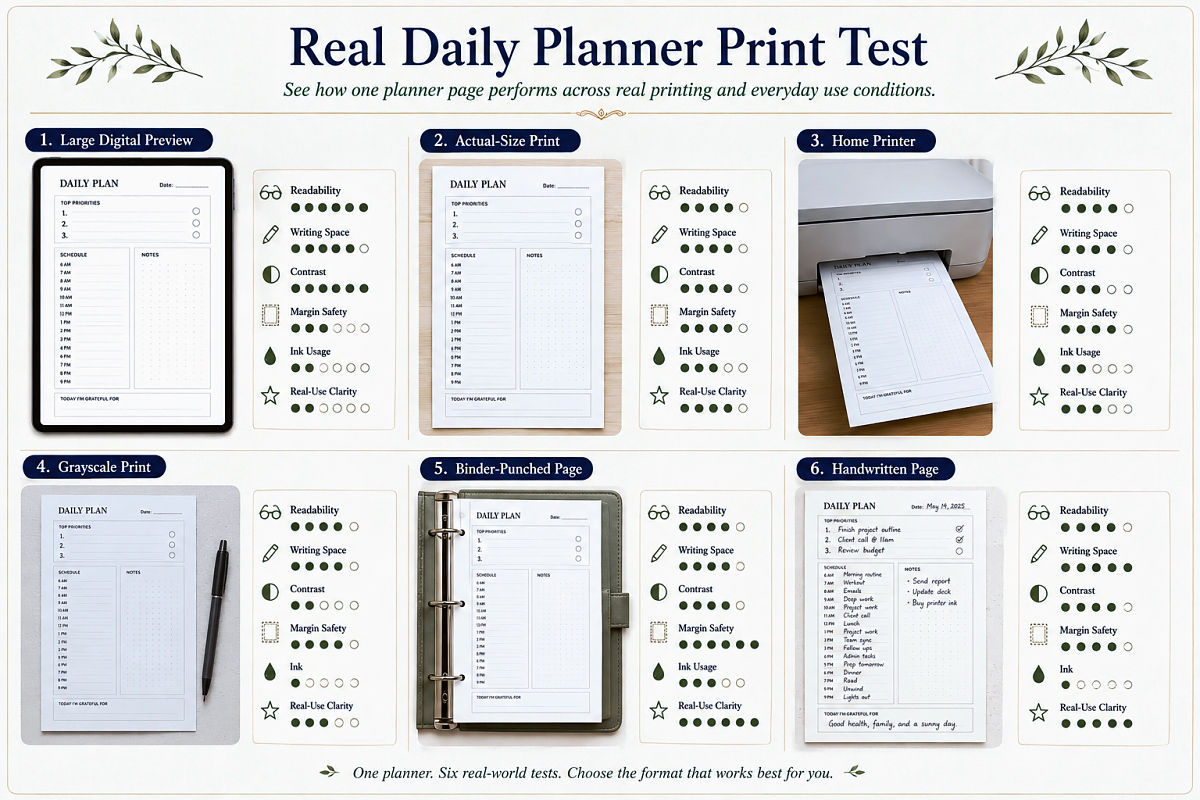 Daily Planner Printable Ideas For Clean Simple And Productive Days Preview7 Real Daily Planner Print Test 1
