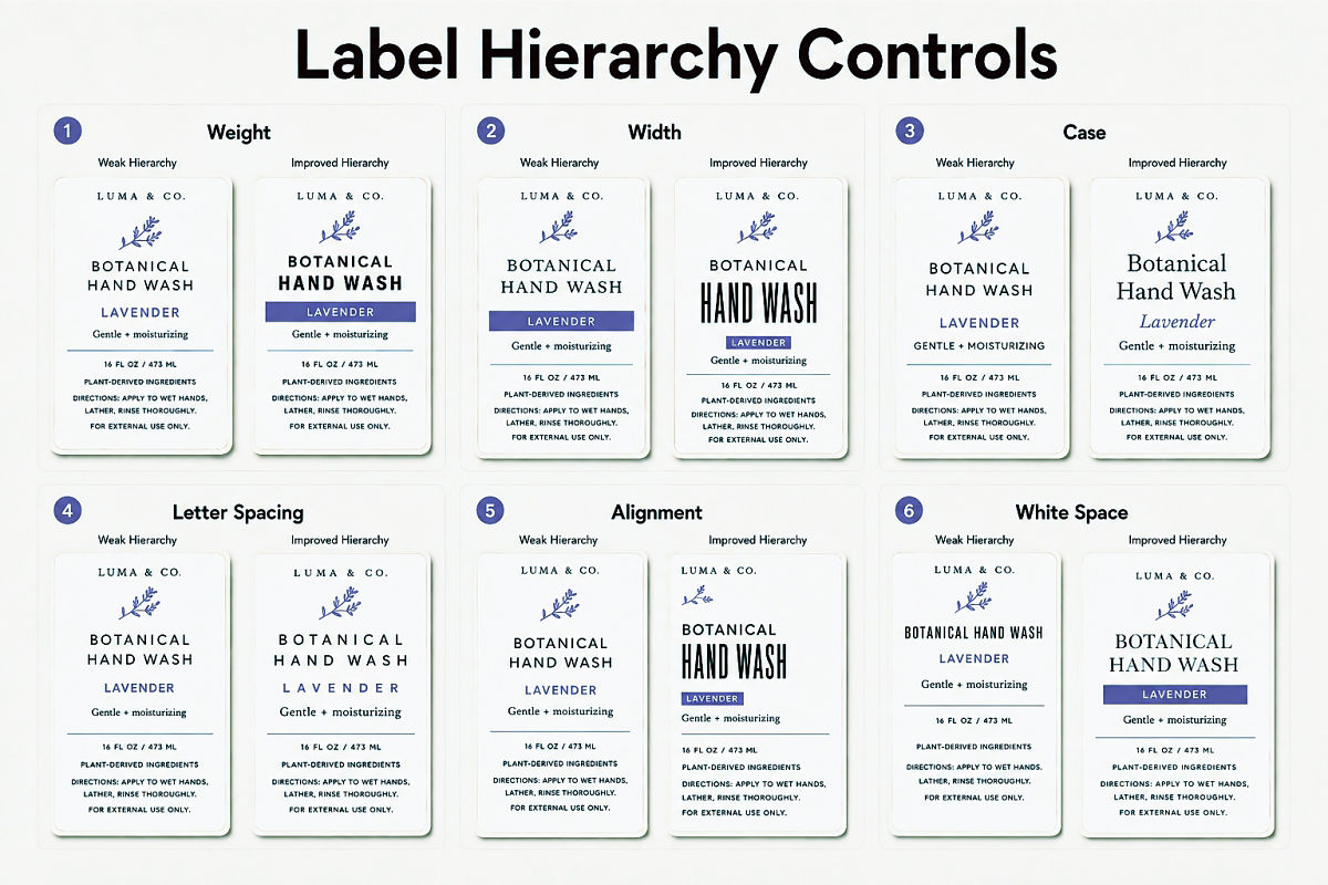 Font Pairing For Product Labels How To Balance Beauty And Readability Preview4 Label Hierarchy Controls 1