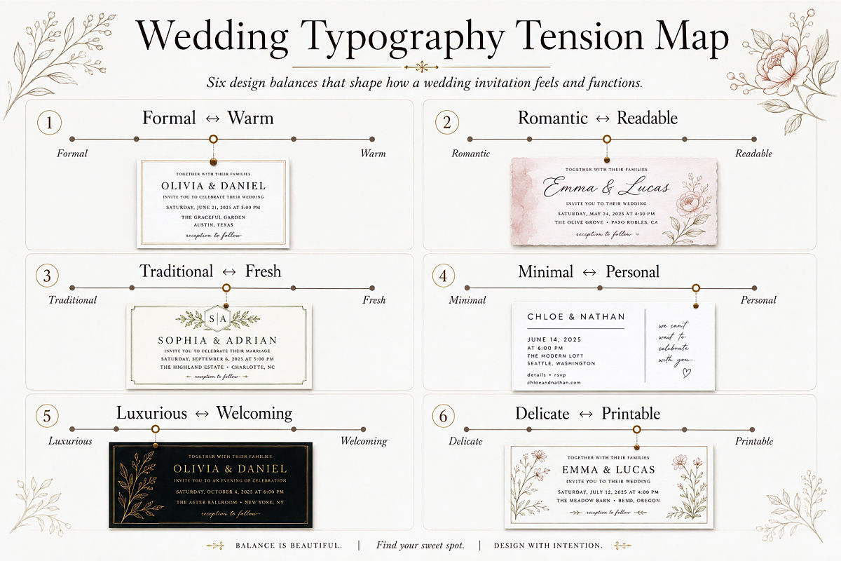 Font Pairing For Wedding Invitations Elegant Combinations Preview2 Wedding Typography Tension Map