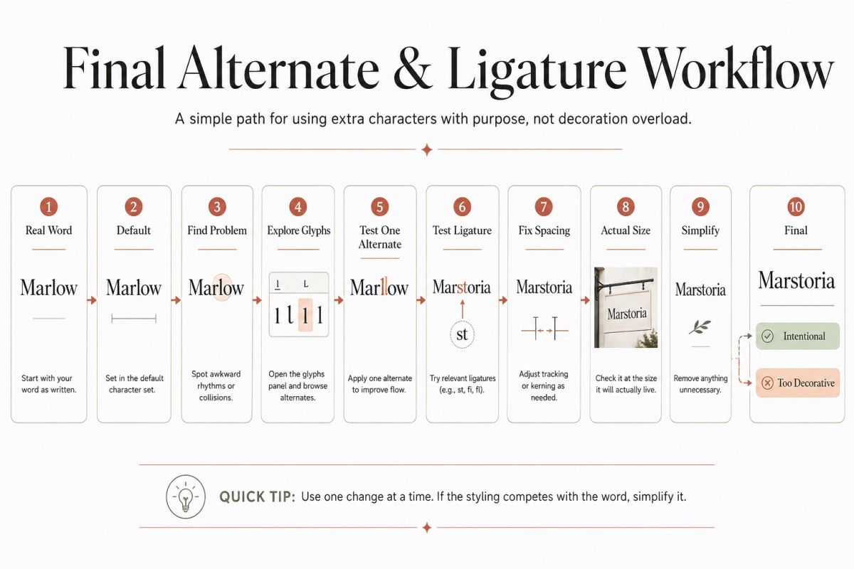 Fonts With Alternates And Ligatures How To Use Extra Characters In Design 9