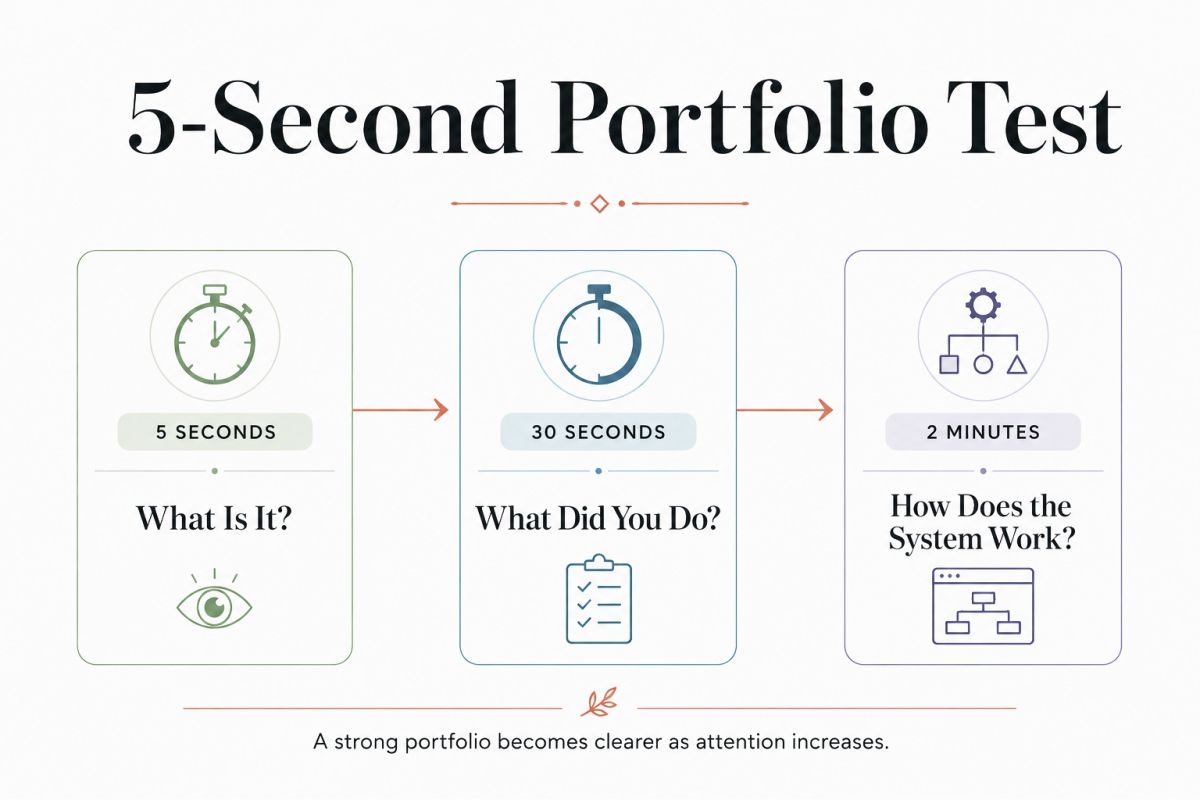 5-Second Portfolio Test