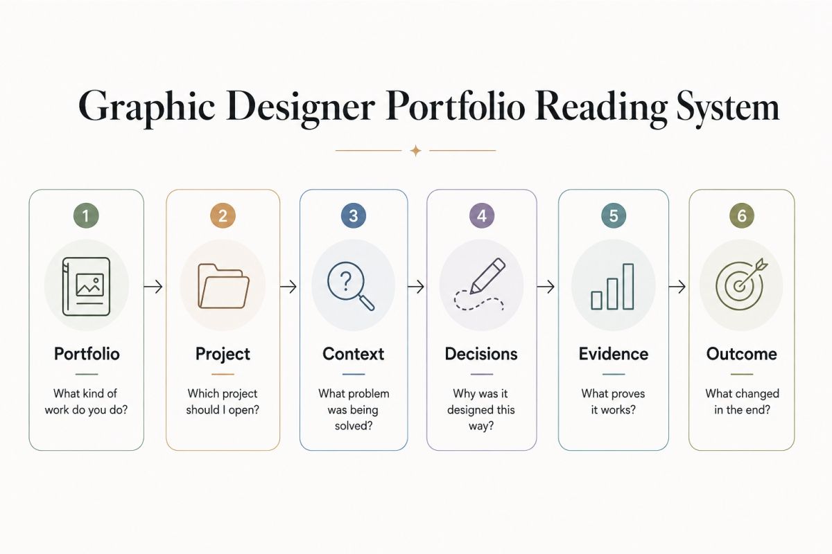 Graphic Designer Portfolio Reading System