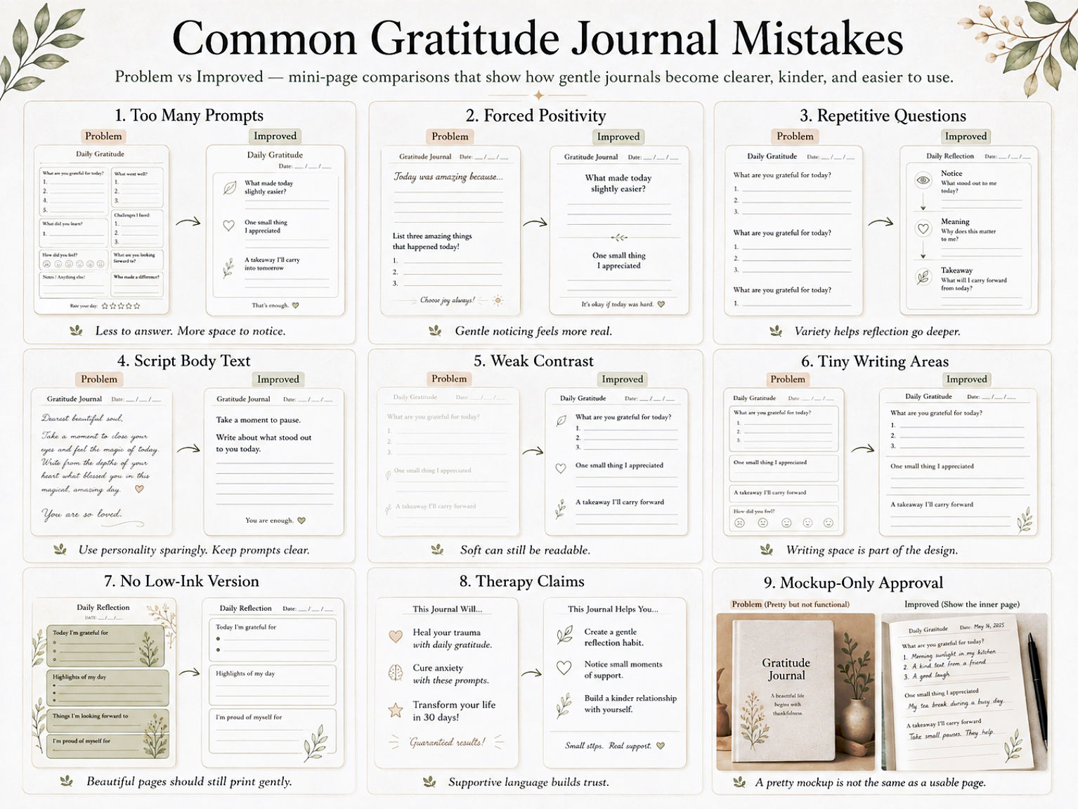 Gratitude Journal Printable Ideas For Calm And Meaningful Days Preview7  Common Gratitude Journal Mistakes