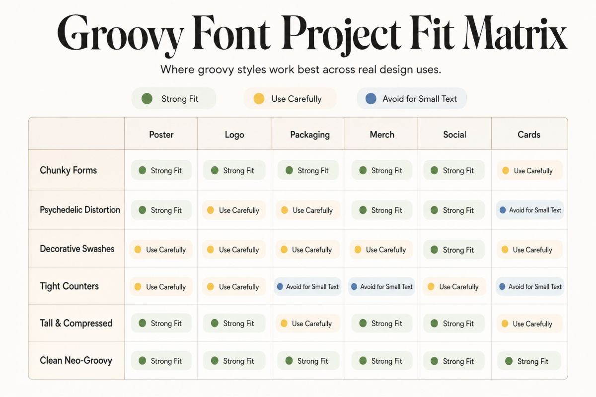 Groovy Font Project Fit Matrix