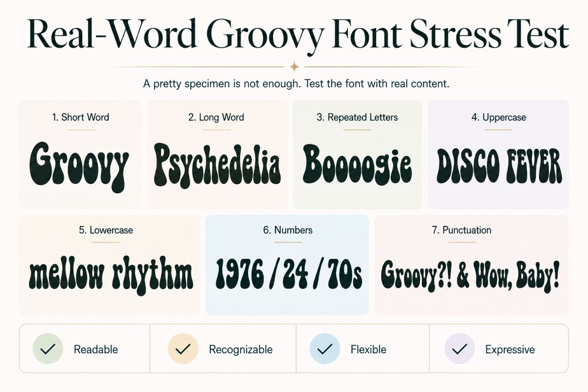 Real-Word Groovy Font Stress Test