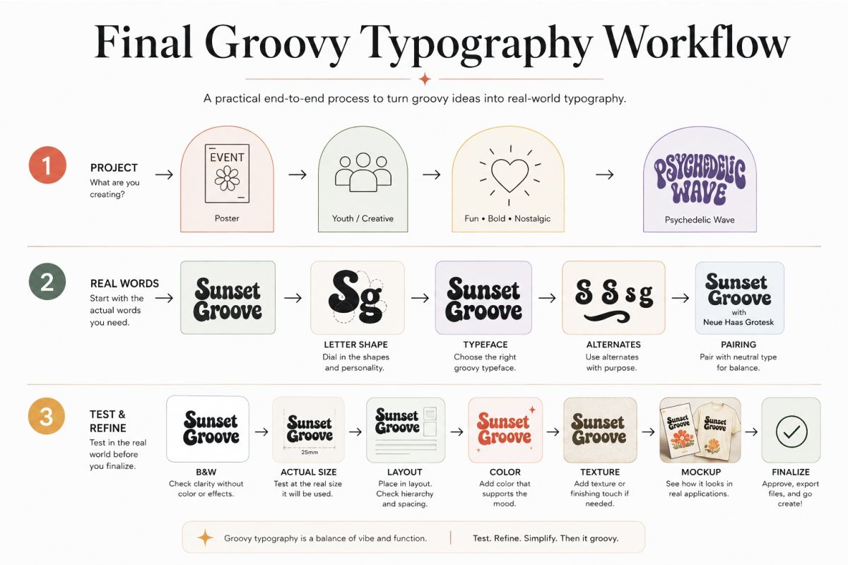 Final Groovy Typography Workflow.