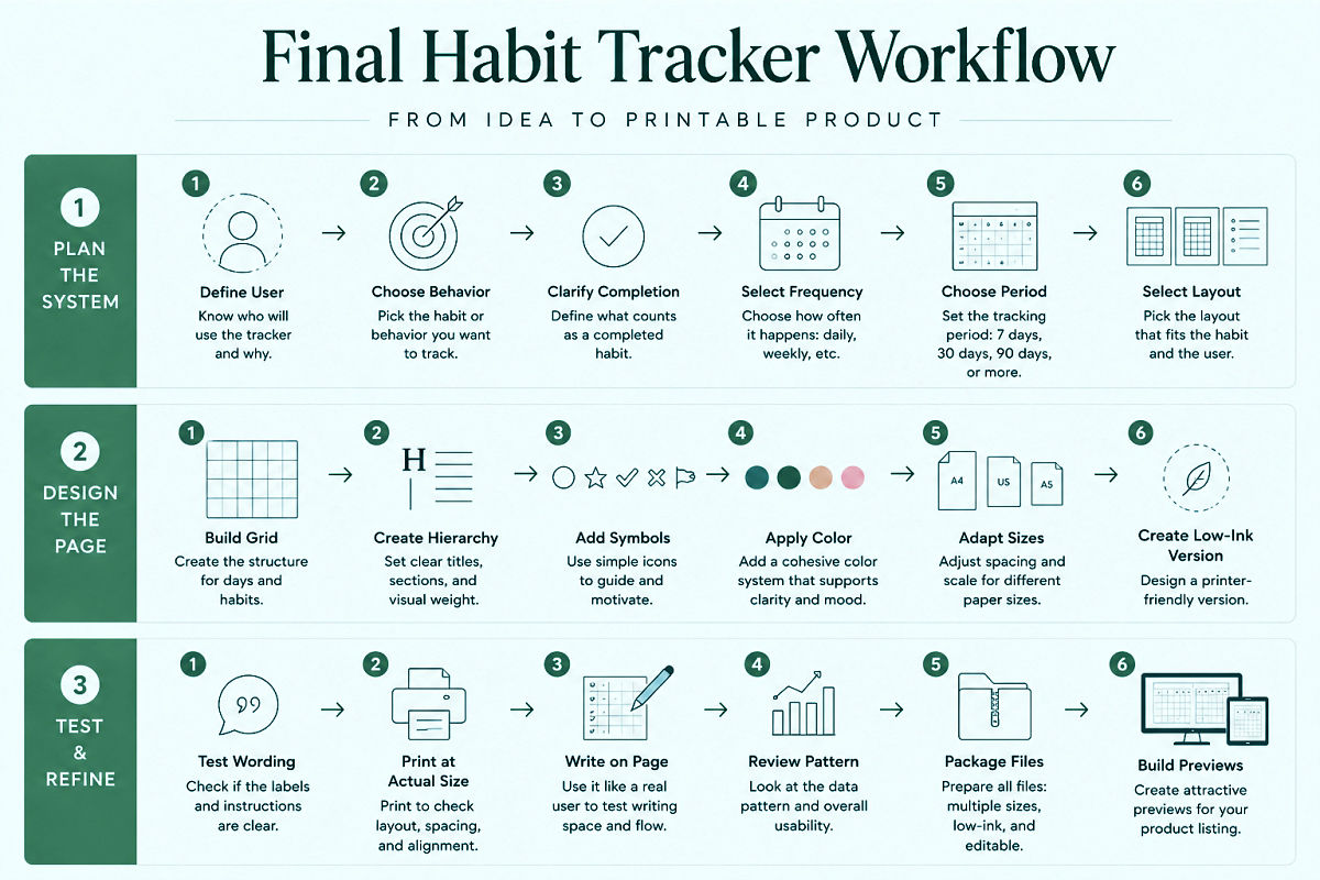 Habit Tracker Printable Ideas For Minimal And Motivating Layouts Preview10 Final Habit Tracker Workflow
