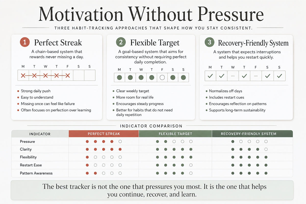 Habit Tracker Printable Ideas For Minimal And Motivating Layouts Preview4 Motivation Without Pressure
