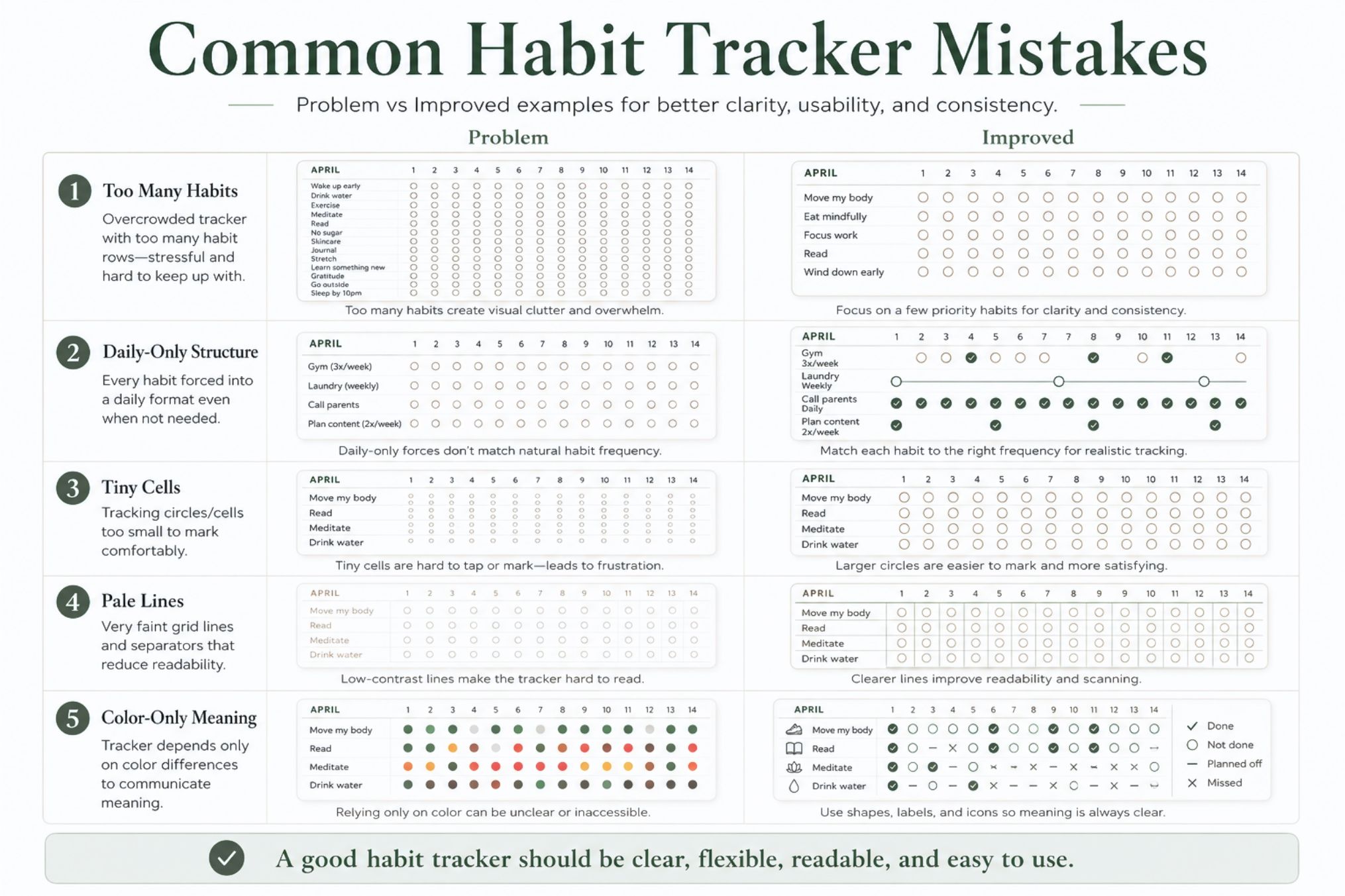 Habit Tracker Printable Ideas For Minimal And Motivating Layouts Preview9 Common Habit Tracker Mistakes
