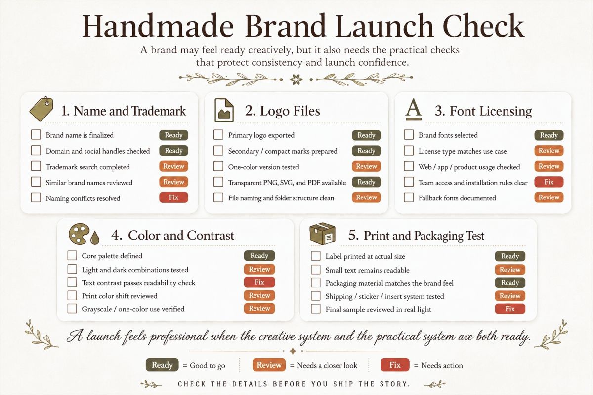 Handmade Brand Identity Ideas That Feel Warm And Professional Preview10  Handmade Brand Launch Check