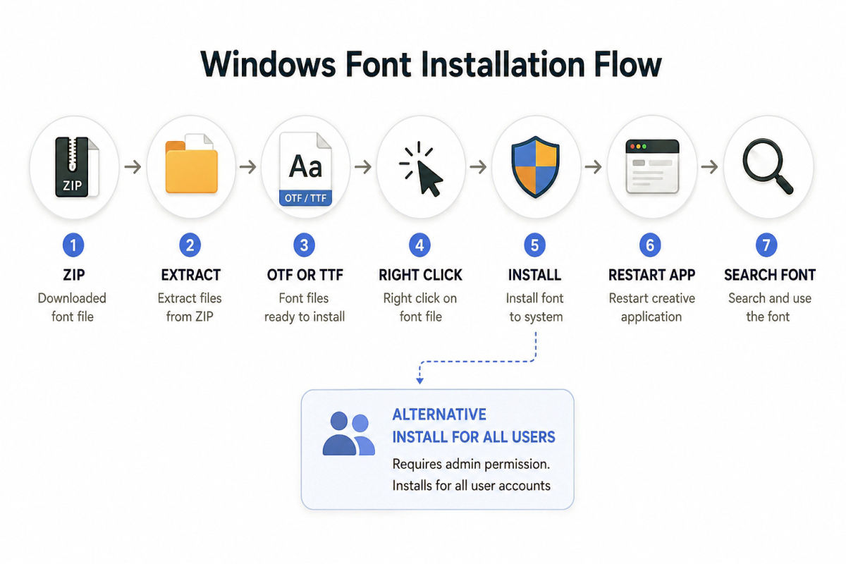 How To Install Fonts On Windows Mac Canva And Creative Apps 3