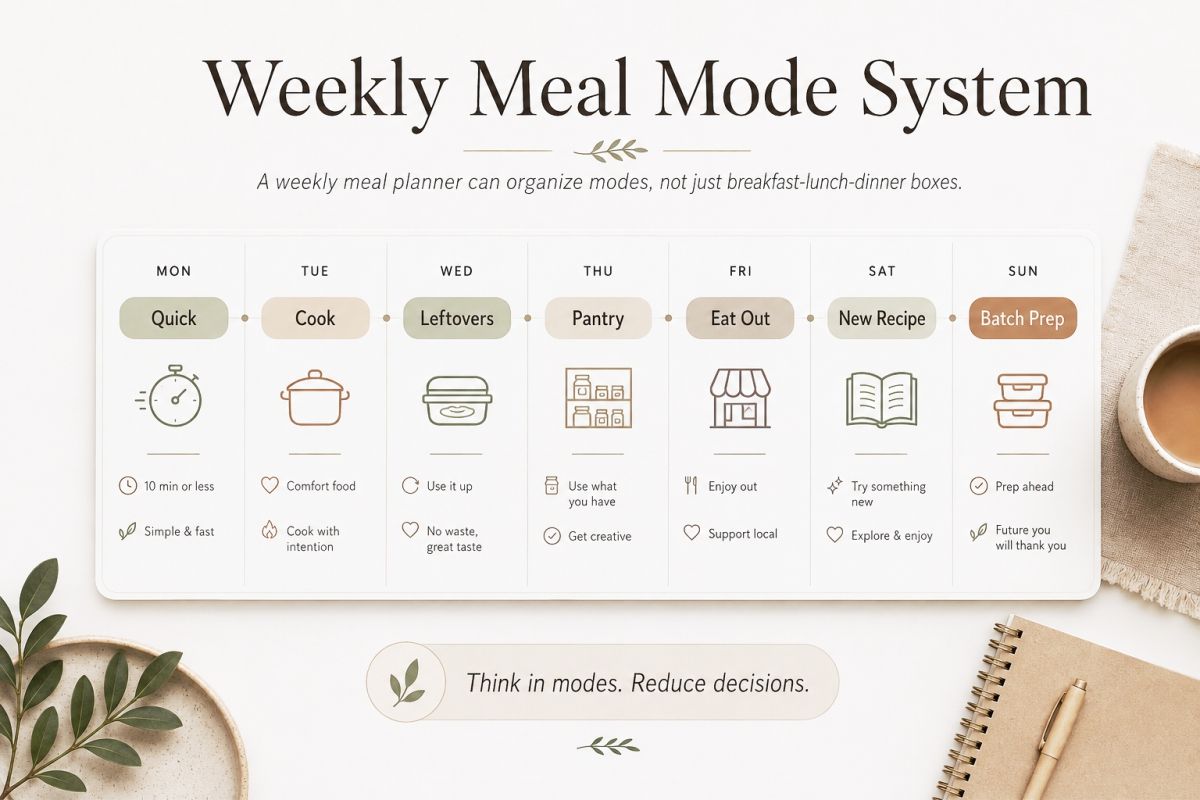 Weekly Meal Mode System.
