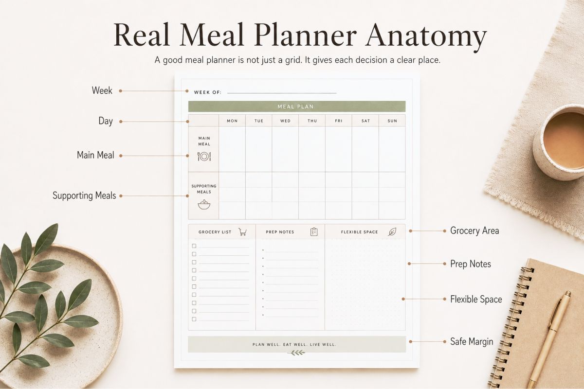 Real Meal Planner Anatomy.