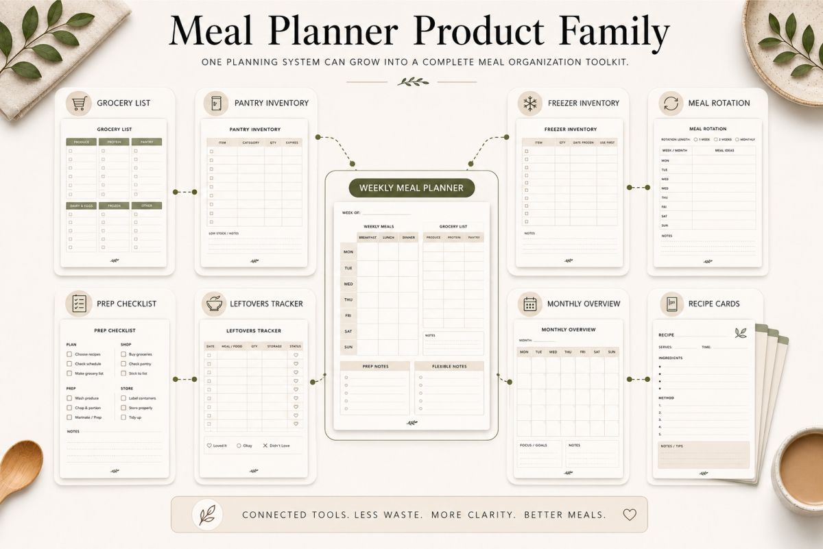 Meal Planner Product Family.