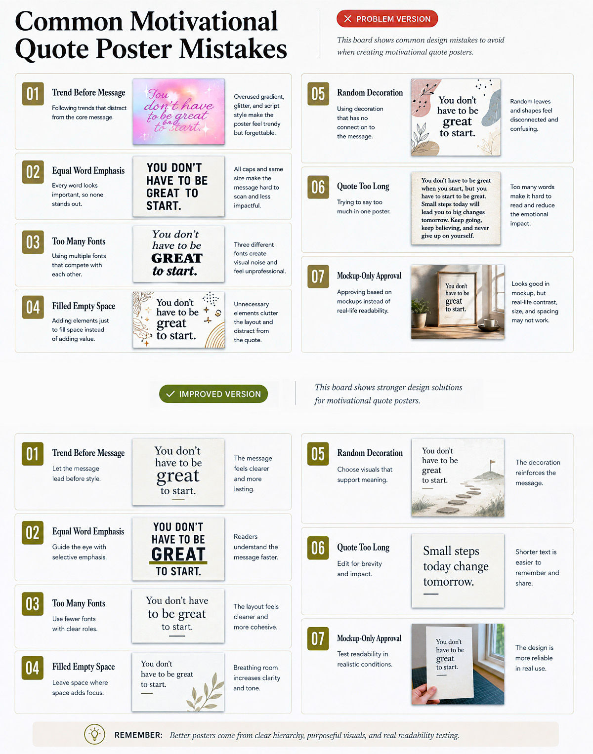 Motivational Quote Poster Design Ideas That Feel Modern Not Generic Preview6 Common Motivational Quote Poster Mistakes
