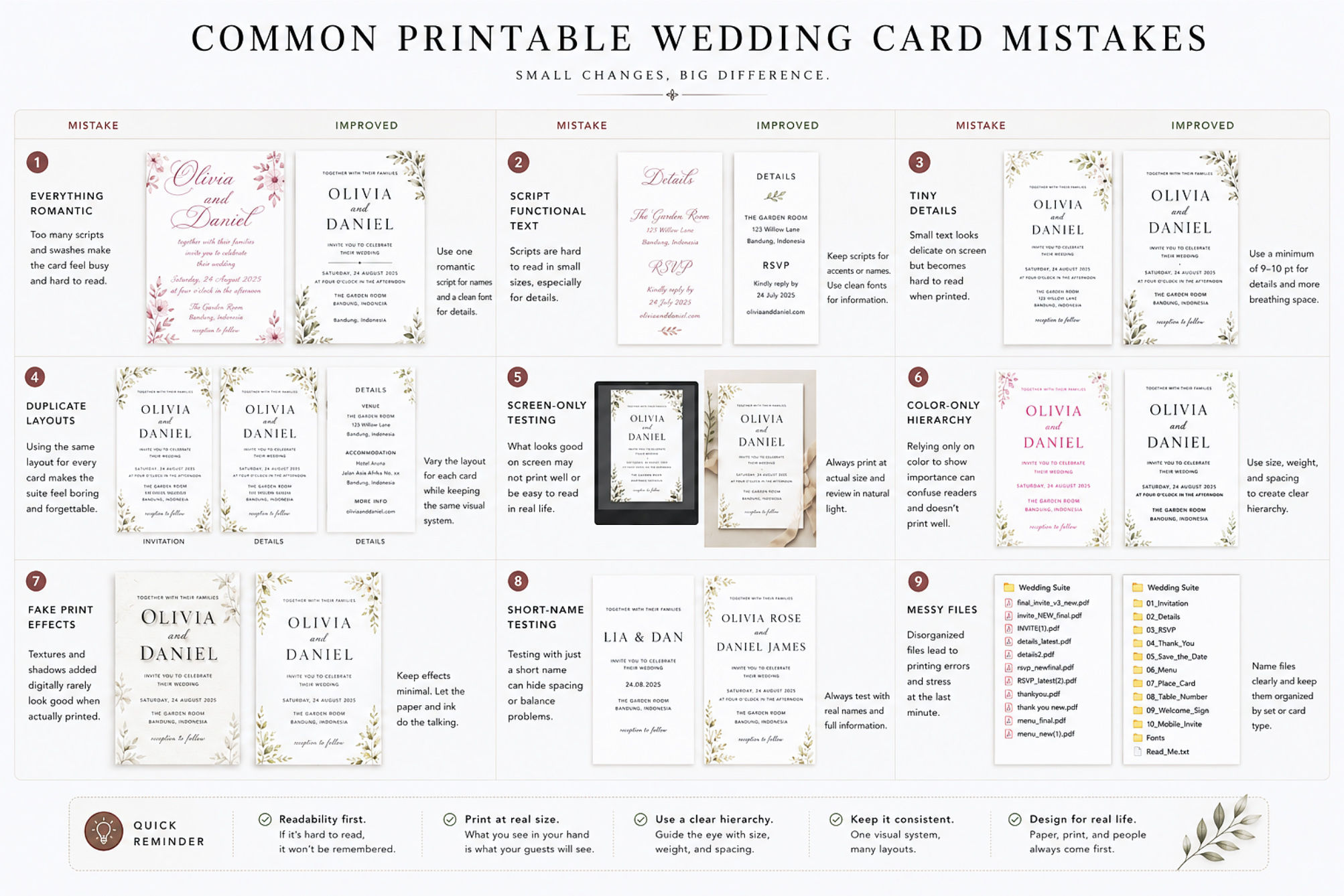 Printable Wedding Cards Design Ideas For Invitations And Thank You Notes Preview9  Common Printable Wedding Card Mistakes