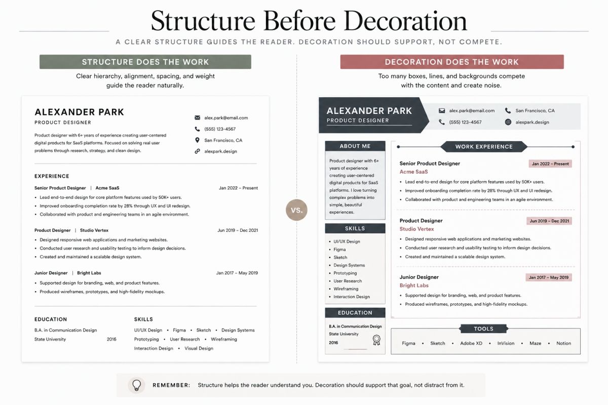 Resume Layout Design Tips For Better Structure Spacing And Readability 6