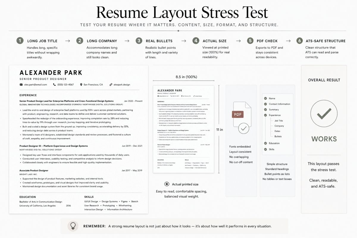 Resume Layout Design Tips For Better Structure Spacing And Readability 9
