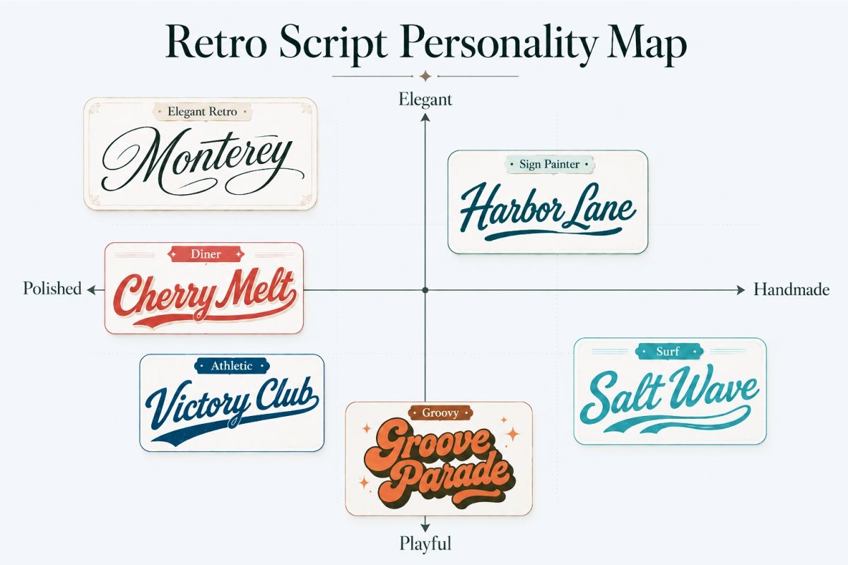 Retro Script Personality Map
