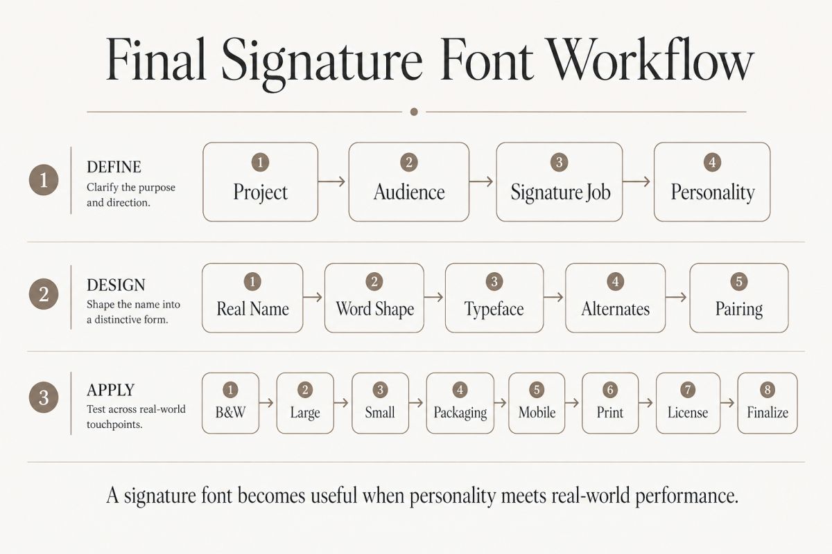 Final Signature Font Workflow