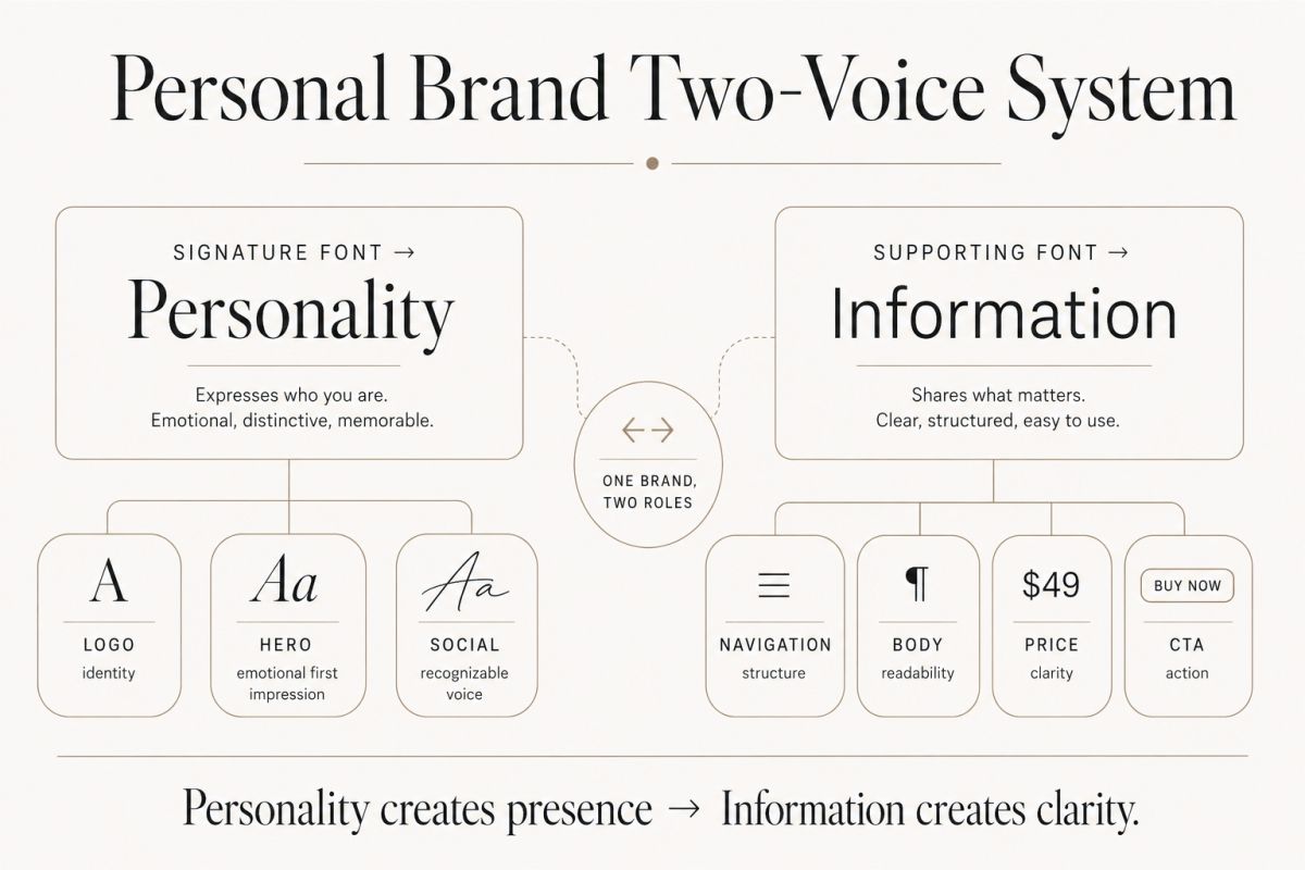 Personal Brand Two-Voice System