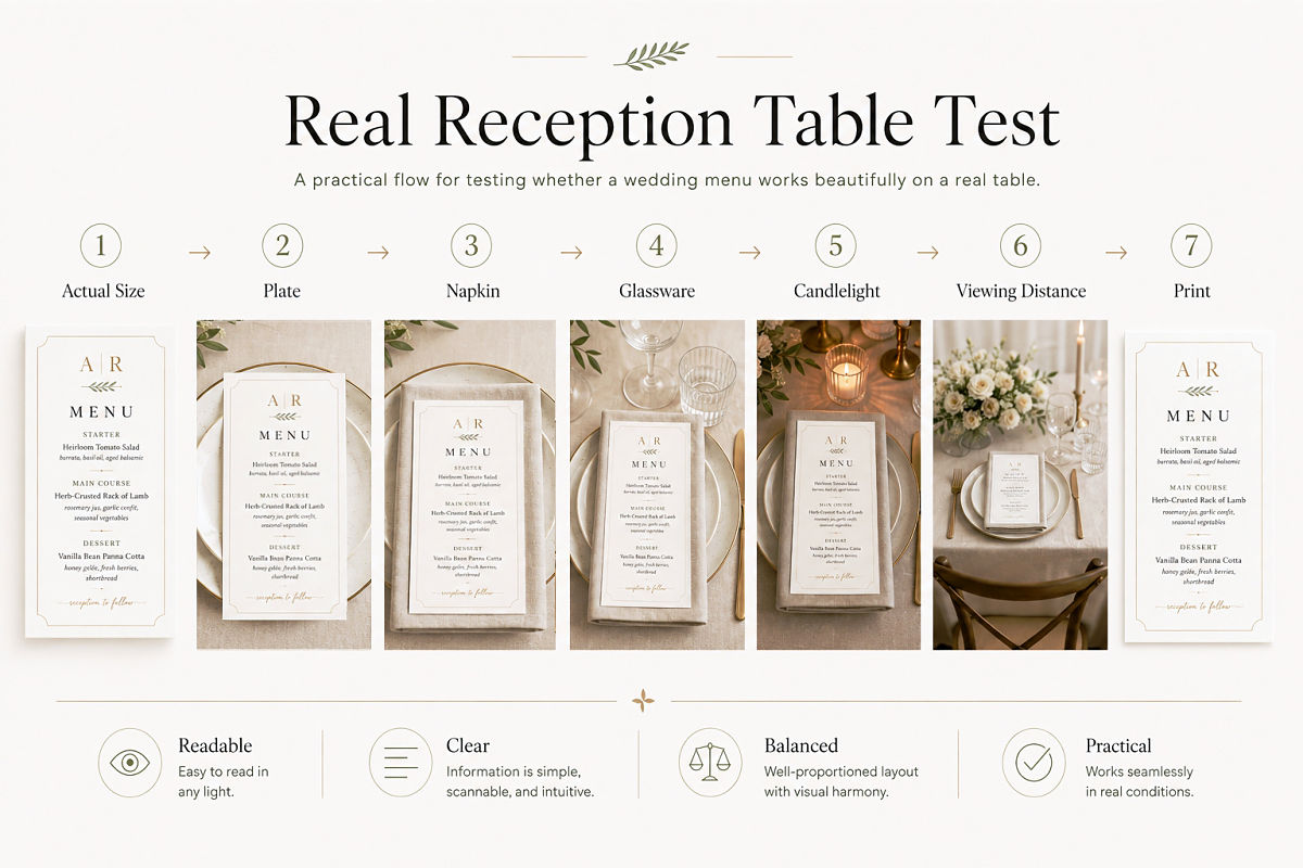Real Reception Table Test