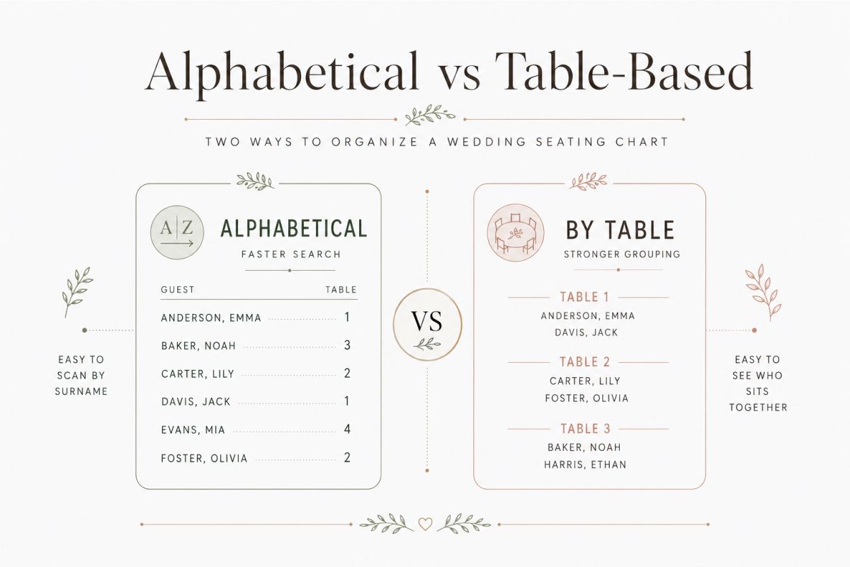 Wedding Seating Chart Design Ideas For Clean And Elegant Events 3