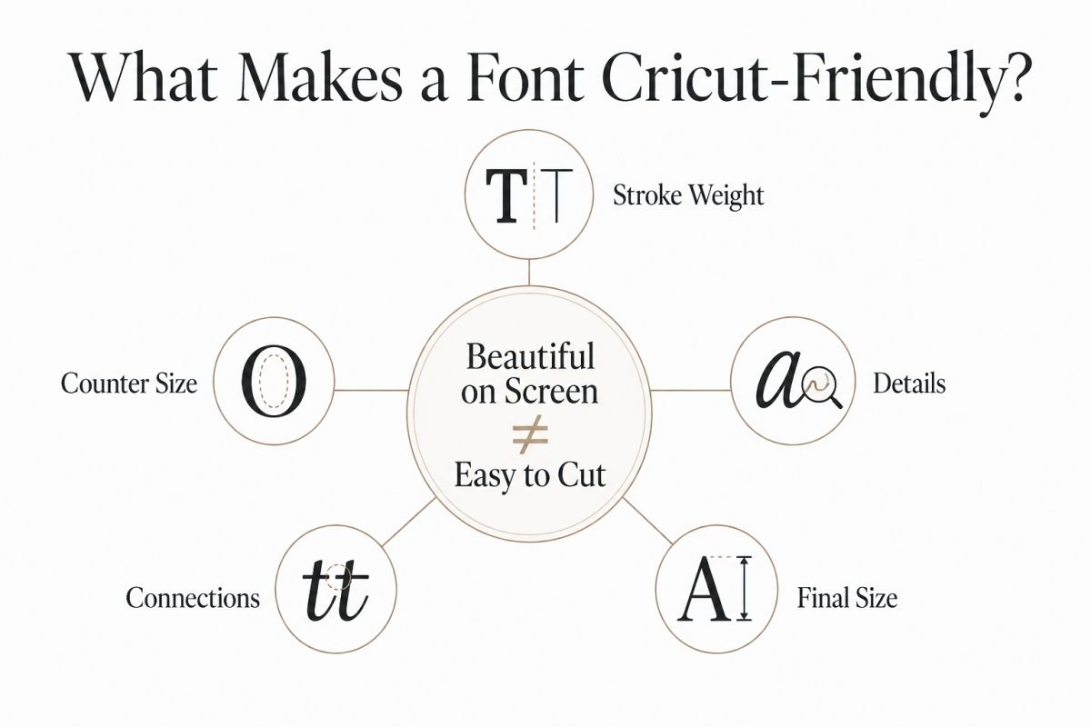 Best Fonts For Cricut Projects Clean Cuts Cute Styles And Craft Tips 1