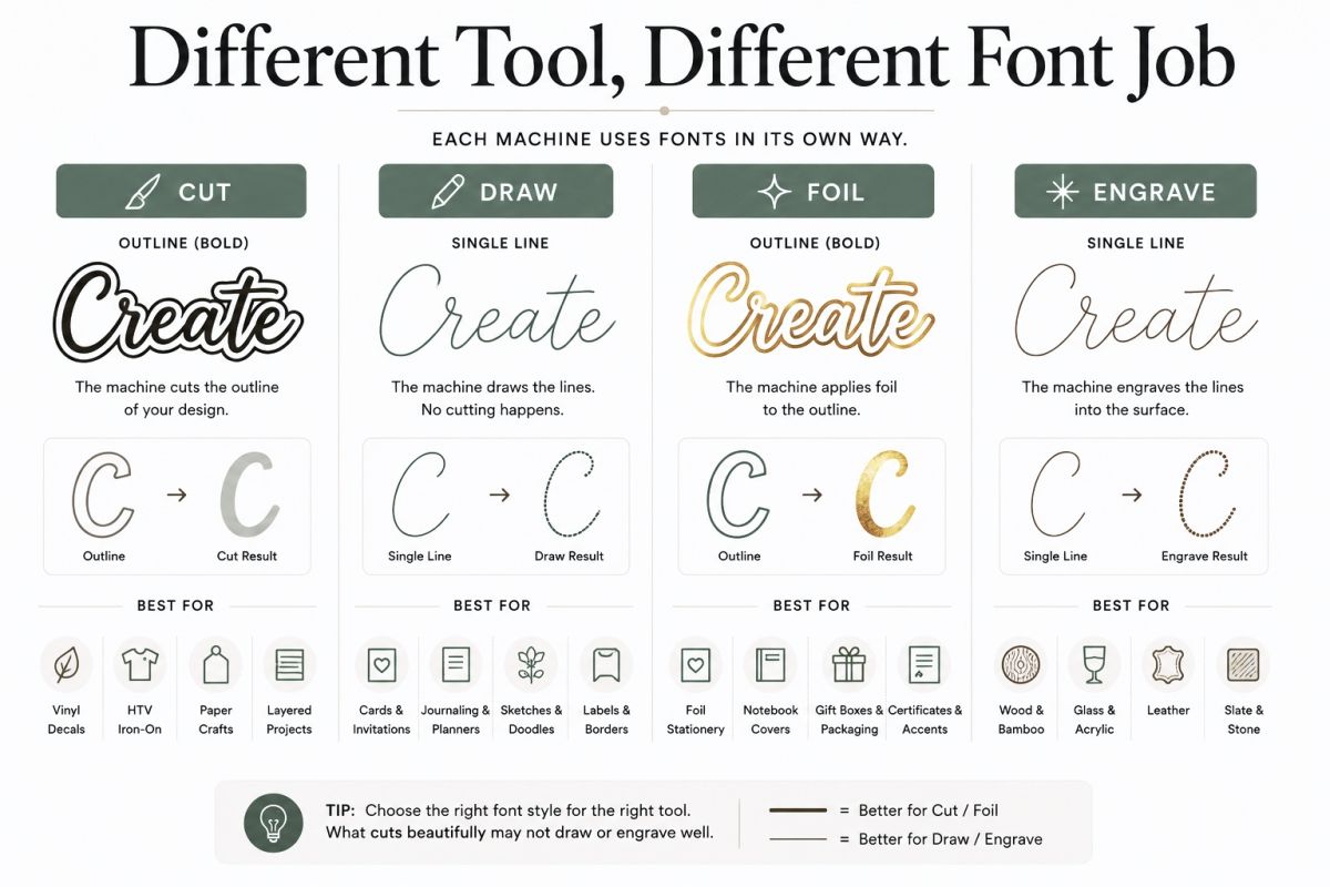 Best Fonts For Cricut Projects Clean Cuts Cute Styles And Craft Tips 6