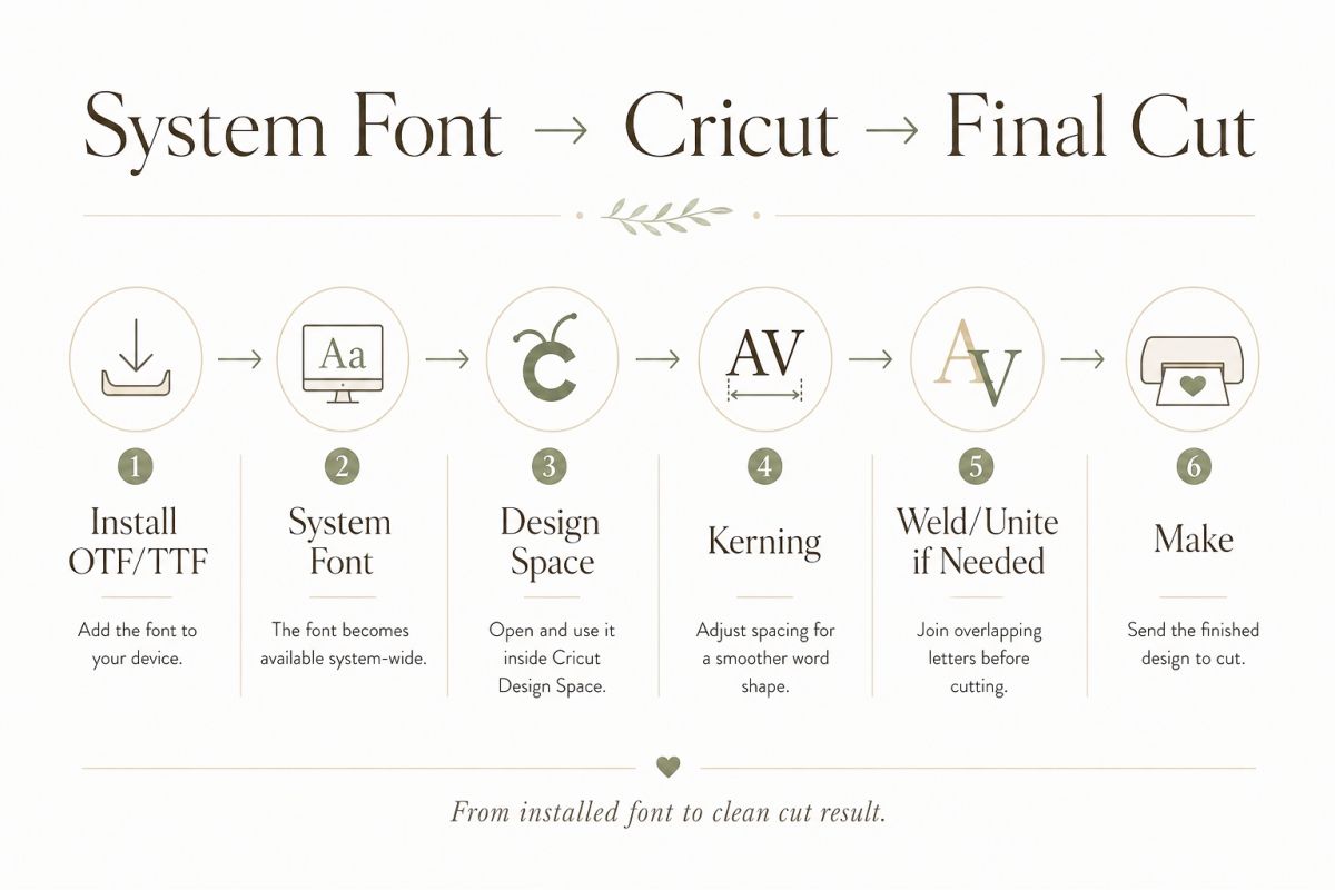 Best Fonts For Cricut Projects Clean Cuts Cute Styles And Craft Tips 7