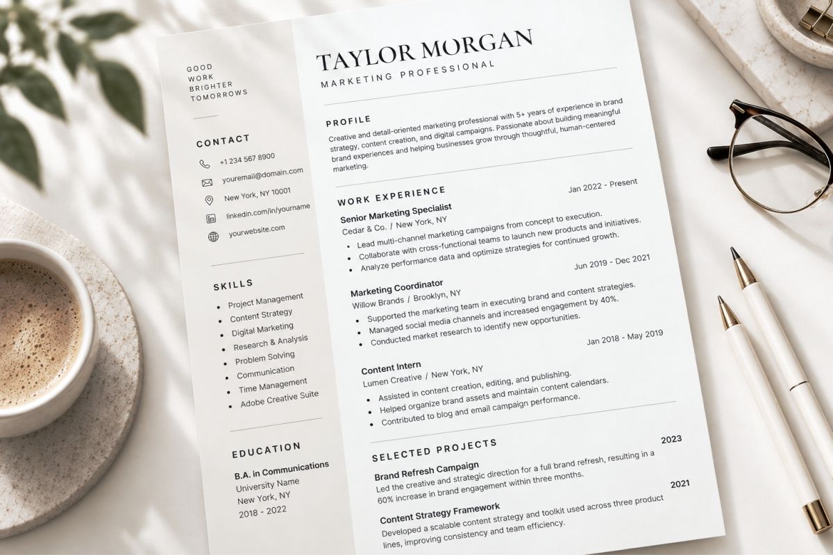 Hansco Free Minimal Resume Concept01 Preview 4