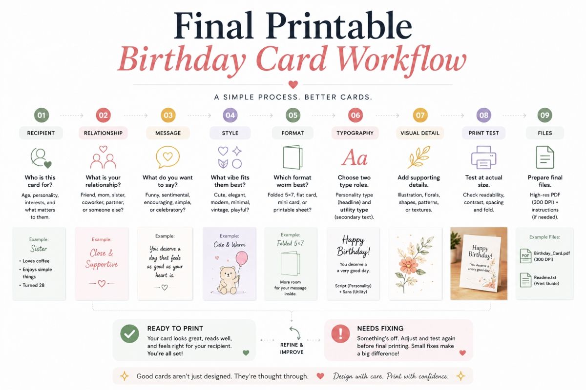 Printable Birthday Card Ideas For Cute Elegant And Modern Designs 8