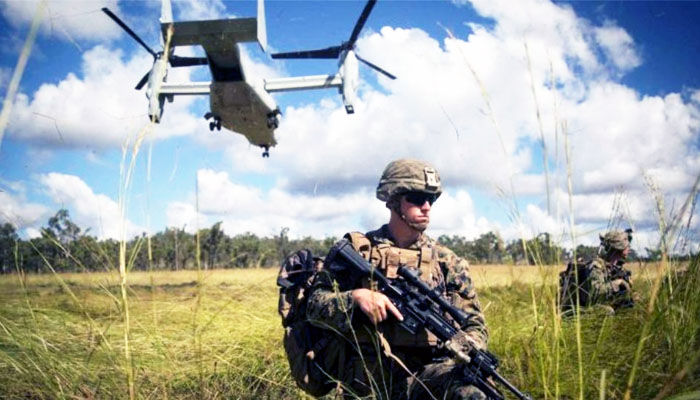 Bendung Cina, AS bangun pangkalan militer
