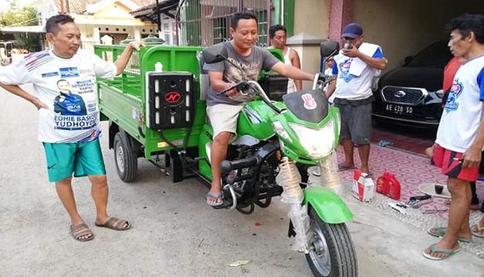 warga ponorogo, dapat bantuan, motor sampah, klhk, ibas, nusantaranews