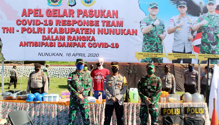 Cegah Corona, TNI-Polri di Nunukan siagakan Covid-19 Response Team (CRT)