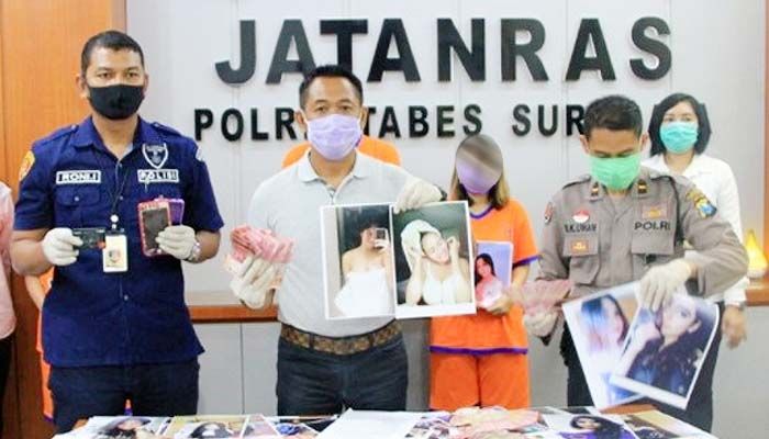 Buru tersangka ke Semarang, Polrestabes Surabaya bongkar prostitusi online