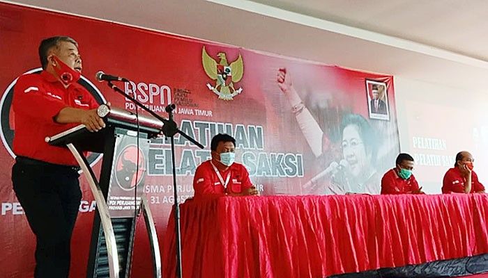 Libatkan 175 saksi dengan protokol Covid-19, BSPN PDIP Jatim gelar pelatihan saksi pilkada serentak